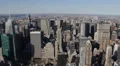 Spectacular Panorama Aerial View New York City Skyline Midtown Manhattan NYC USA HD Footage