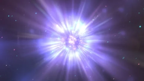 Spectacular Radiant Cosmic Explosion Outer Space Particles 库存影片 302162222