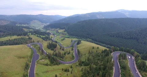 Spectacular Road in the Mountains Stock Footage 97917859