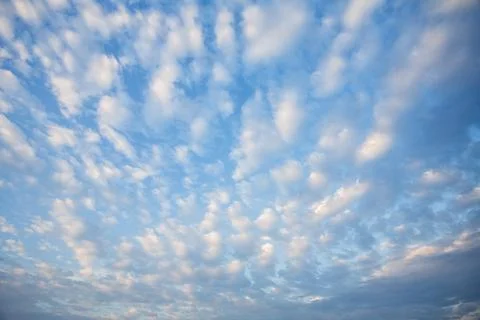 Spectacular sky filled with Clouds and with copy space Stock Photos
