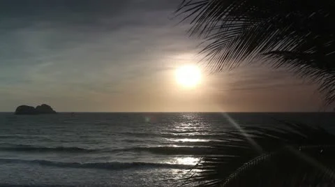 Spectacular sunset mexico Stock Footage 11147743
