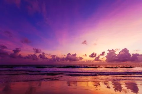 Spectacular sunset Foto stock