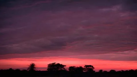 A SPECTACULAR SUNSET 스톡 사진