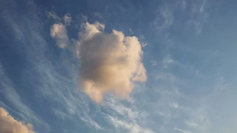 Spectacular sunset sky with clouds Stock Footage 252295822
