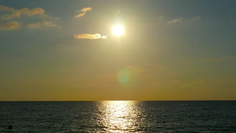 Spectacular sunset view Stock Footage 157552148
