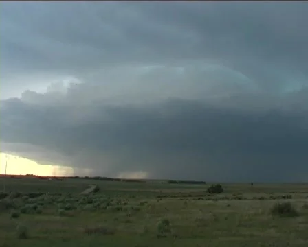 Spectacular Timelapse of Approaching Severe Storm Stock Footage 40549436