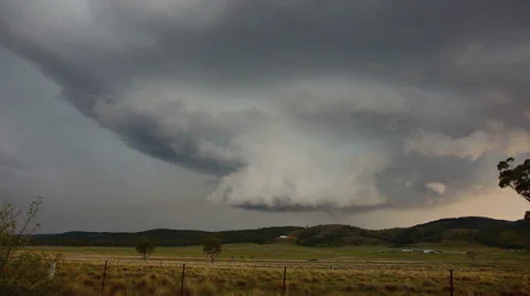 Spectacular Timelapse of Storm Rotation Stock Footage 40675109