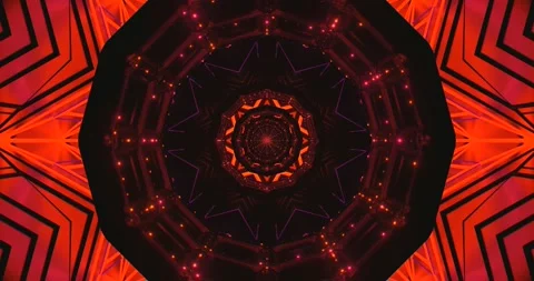 Spectacular tunnel video loop showcasing vibrant patterns and dyn Stock Footage 318172255