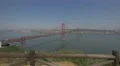 Spectacular view of the 25th of April bridge, Lisbon 4k or 4k+ Resolution