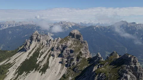 Spectacular view of a Dolomites peak Stock Footage 308857984