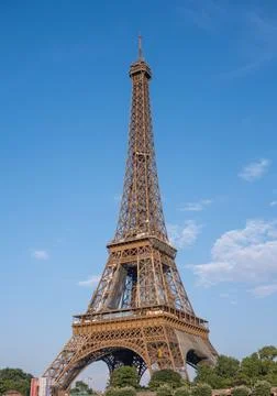 Spectacular view of the iconic Eiffel Tower, Paris, France Foto stock