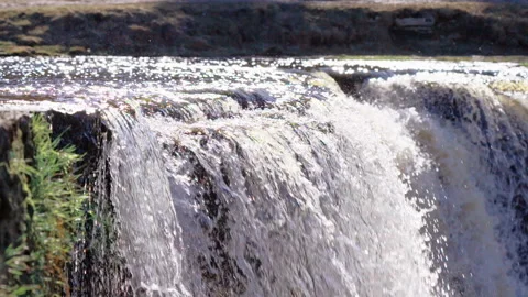 Spectacular Waterfall In Slow Motion Stock Footage 130247805