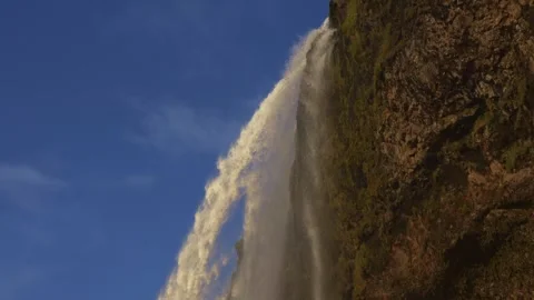 Spectacular waterfall at sunset. Stock-Footage 255055674