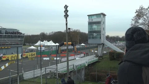 Spectator Watching the Racetrack Video stock 83102008