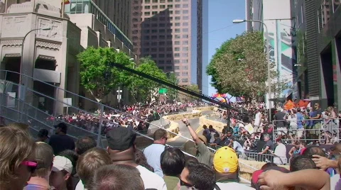 Spectators and crowds Stock Footage 521589