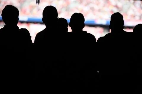 Spectators stadium Stock Photos