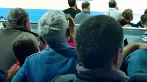 Spectators Watching the Match Stock Footage 68366446