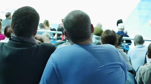 Spectators Watching the Match Stock Footage 68366683