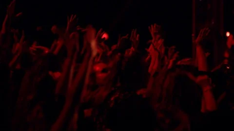 Spectators waving their hands during a American football match in stadium Stock Footage 104772369