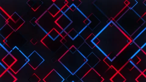 Spectra Mesh Grid Geometric Red and Blue Sync Loop Stock Footage 312455388