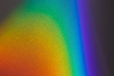 Spectral gradient of sunlight coming through a prism Stock Photos