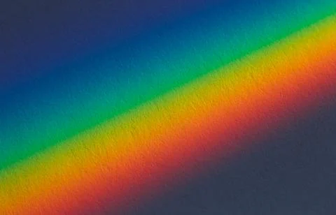 Spectral gradient of sunlight coming through a prism Stock Photos