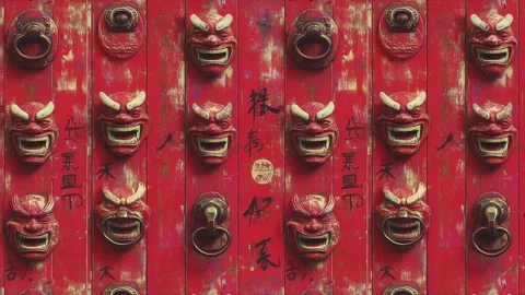 Spectral Knocker Horizontal Motion Stock-Footage 306463742