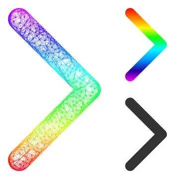 Spectral Linear Gradient Direction Right Icon イラスト素材