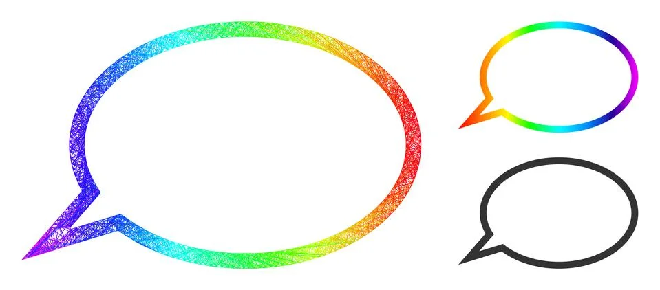 Spectral Linear Gradient Hint Cloud Icon Stockillustratie
