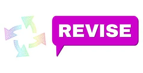 Spectral Mesh Gradient Centrifugal Arrows Icon and Revise Conversation Frame イラスト素材