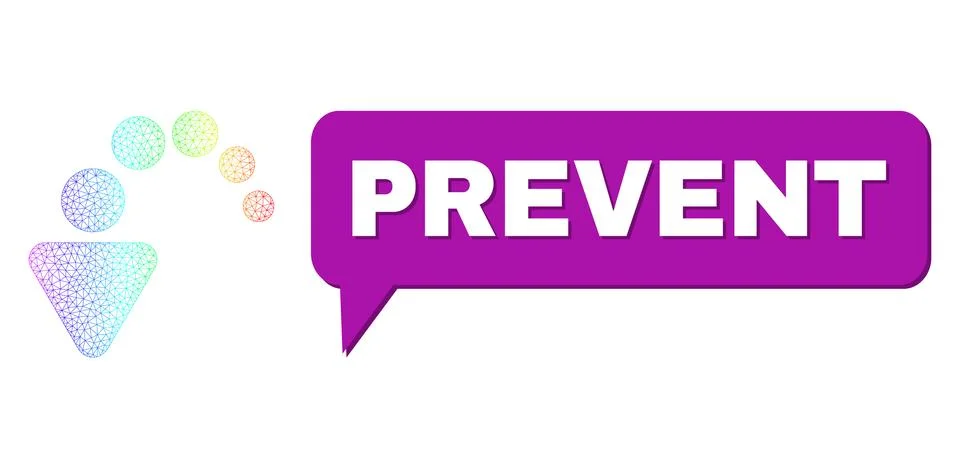 Spectral Mesh Gradient Undo Icon and Prevent Conversation Balloon with Shadow Stock Illustration