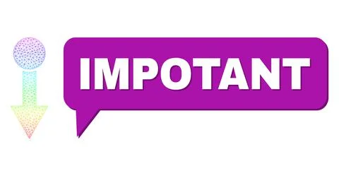 Spectral Network Gradient Pull Down Icon and Impotant Message Bubble with Shadow Stock Illustration