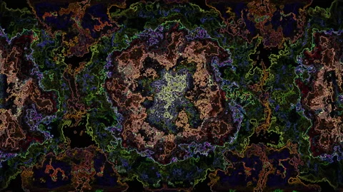 Spectral Threads Weaving a Nocturnal Matrix Stock Footage 329194369