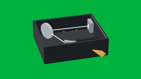 Spectrometer photonics 3d loop green screen Video stock 342915752