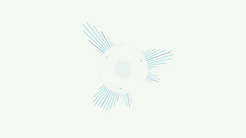 Spectrum Abstract Circular Data Visualization Graphic Element Animation Vidéo 334018262