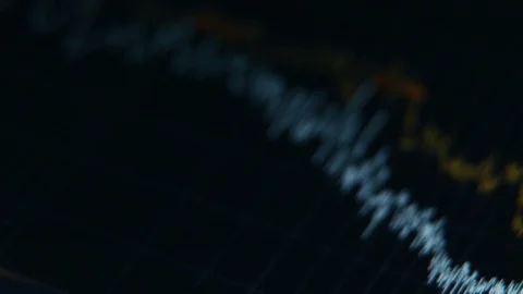 Spectrum Analyzer On LCD Stock Footage 93008277