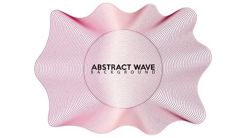 Spectrum Audio Wave Design Vector, Abstract Wave Line Background Design Tem.. Illustrazione stock