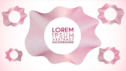 Spectrum Audio Wave Design Vector, Abstract Wave Line Background Design Tem.. Stock Illustration