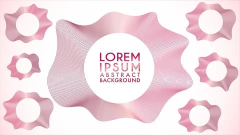 Spectrum Audio Wave Design Vector, Abstract Wave Line Background Design Tem.. 库存插图