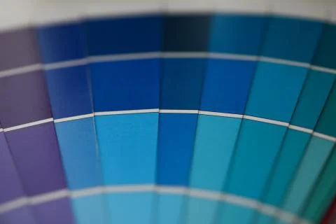 Spectrum of blue tones Stock Photos