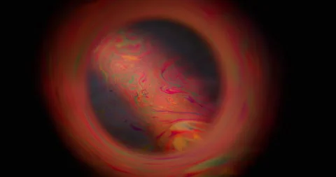 Spectrum blur soap planet eclipse sphere ink glow Stock Footage 312715807