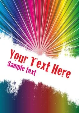 Spectrum Burst Background Stock Illustration