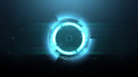 Spectrum circular wave backgrounds. Blue. HD Stock Footage 94020464