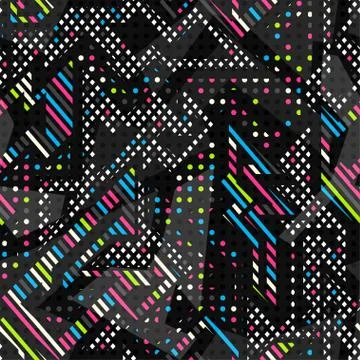 Spectrum color seamless pattern Illustrazione stock