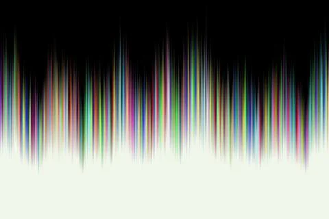 Spectrum of colored lines and outlines. Liquid abstract wave, rainbow colors  Illustrazione stock