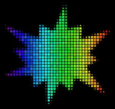Spectrum Dot Bang Icon Stock Illustration