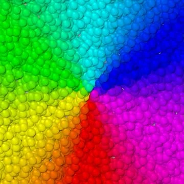 Spectrum gradient image balls generated hires texture Stock Illustration