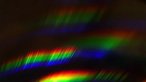 Spectrum light leak pattern loop on black Stock Footage 342398342