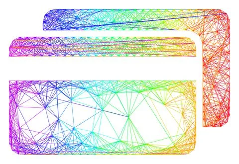 Spectrum Linear Credit Cards 스톡 일러스트