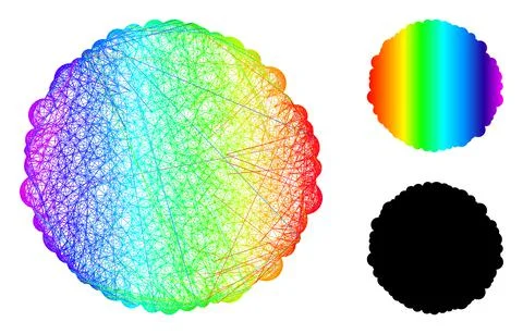 Spectrum Net Gradient Core Icon Illustrazione stock